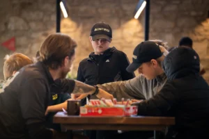 Children learning to cook in a refurbished space at the Lighthouse Project, Newcastle, with modern facilities and safe environment.