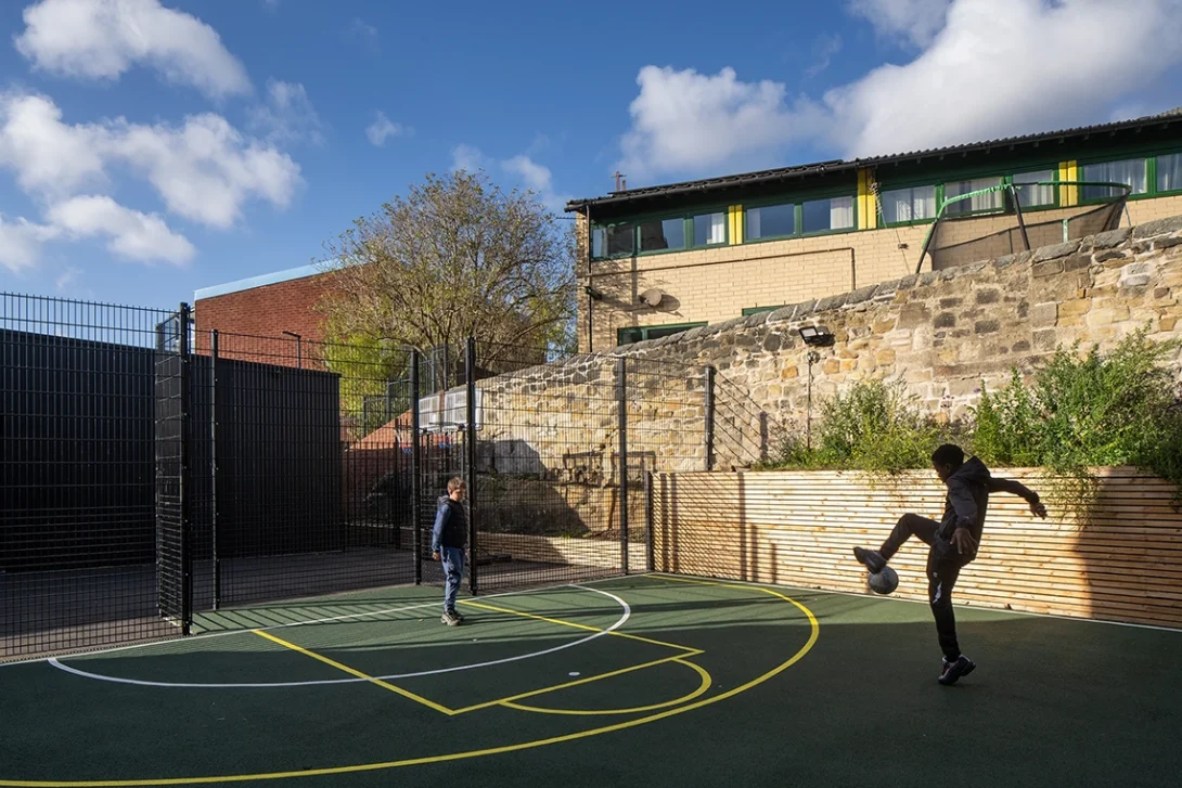 Contemporary architecture of the Lighthouse Project standing alongside historic surroundings in Newcastle.