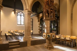 Sunlight illuminating youth spaces inside the Lighthouse Project, enhancing learning and activity areas.