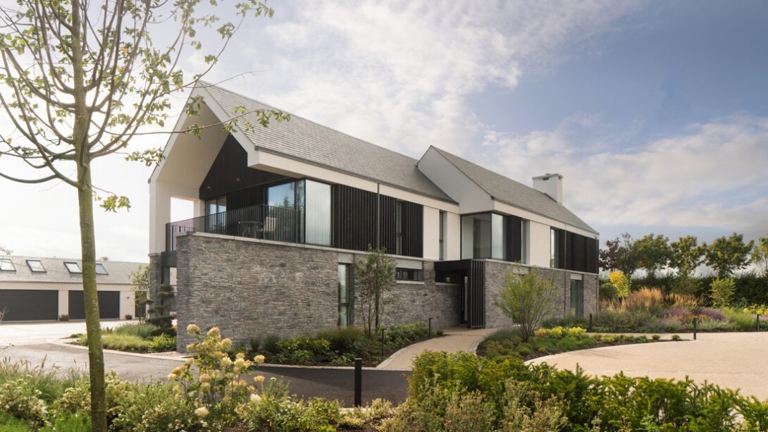 Contemporary countryside house at Washing Bay designed by Nest Architects — architectural photography by UK architectural photographer.