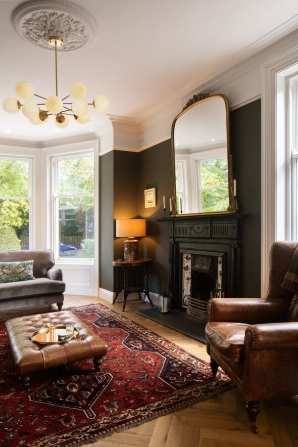 Interior living space filled with natural light after renovation — modern Belfast house design by Nest Architects.
