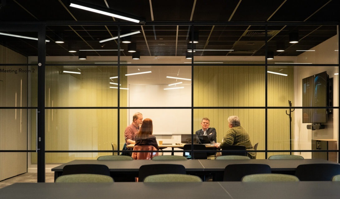 Open-plan manufacturing area inside AMIC with high ceilings, production equipment and natural light.