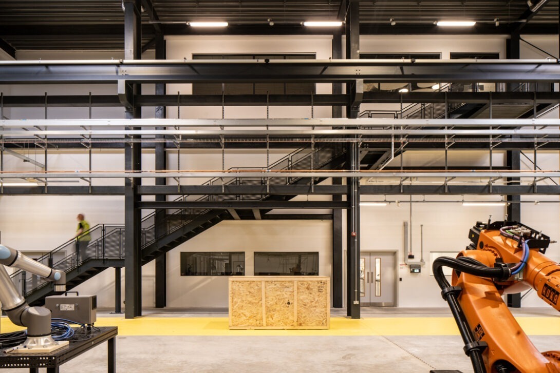 State-of-the-art industrial shop floor at AMIC showcasing advanced manufacturing and engineering facilities.